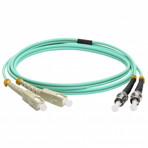 LANMASTER optical patch cord, LSZH, SC/PC-ST/PC, MM 